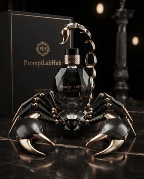 Sculptural Luxury Fragrance Bottle illuminated by atmospheric backlighting in a professionally composed commercial setting.