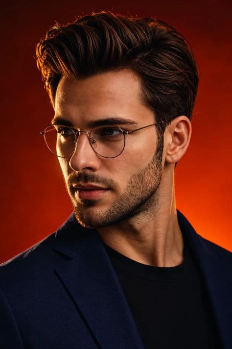 Portrait Studio Dramatic Rim Light illuminated by atmospheric backlighting in a professionally composed commercial setting.