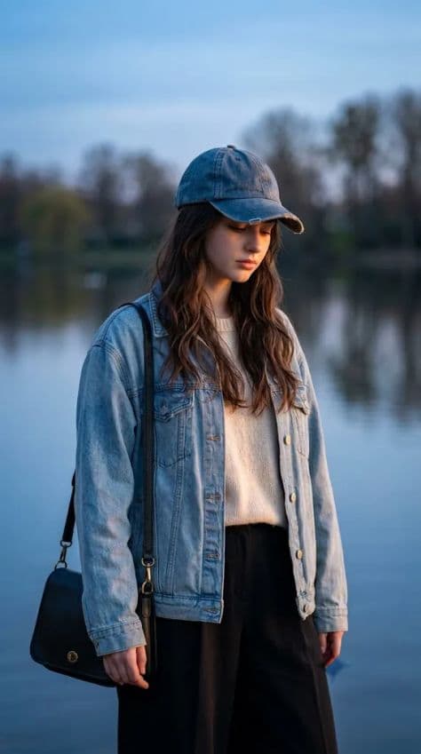 Half-Body Lifestyle Portrait Of The illuminated by golden hour sunlight in a professionally composed commercial setting.
