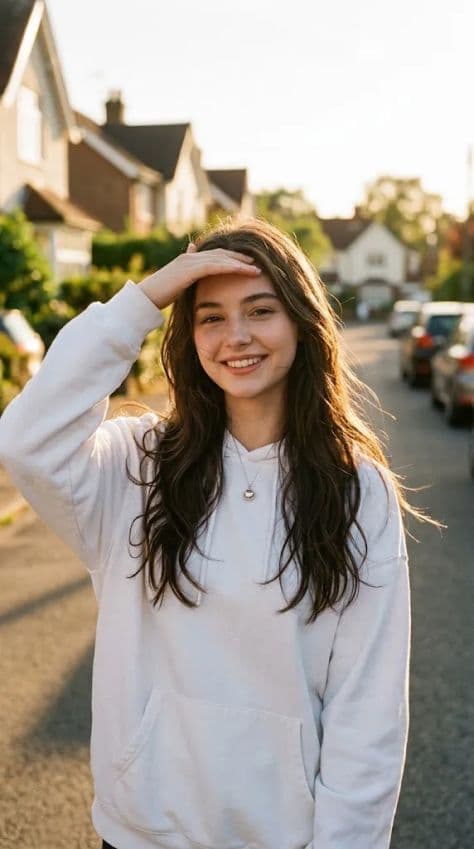 Half-Body Lifestyle Portrait Of The illuminated by golden hour sunlight in a professionally composed commercial setting.
