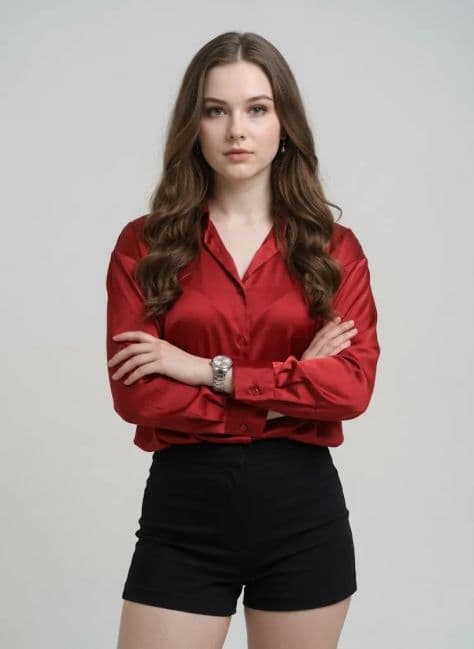 Portrait Photo (No AI Look illuminated by studio lighting in a professionally composed commercial setting.