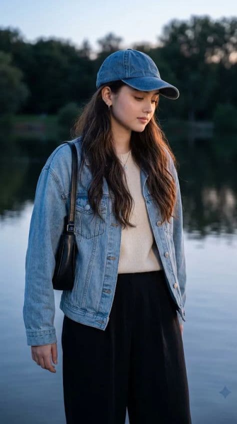 Half-Body Lifestyle Portrait Of The illuminated by golden hour sunlight in a professionally composed commercial setting.