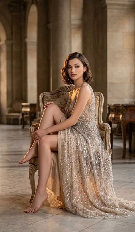 Editorial Fashion Interior Elegant Golden Hour — Stable Diffusion