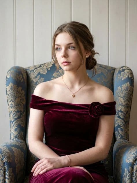 Portrait Interior Peaceful Natural illuminated by studio lighting in a professionally composed commercial setting.