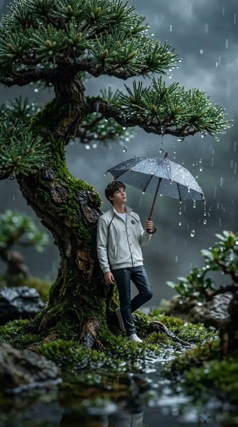 Photorealistic Portrait Dramatic Macro