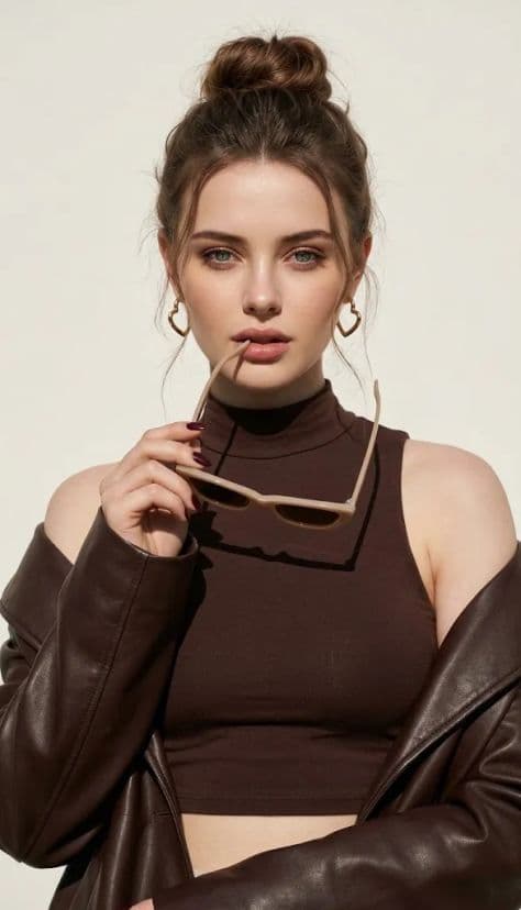 Editorial Portrait Natural Elegant — Stable Diffusion