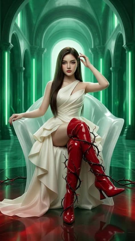 Editorial Fashion Backlit Elegant — Stable Diffusion