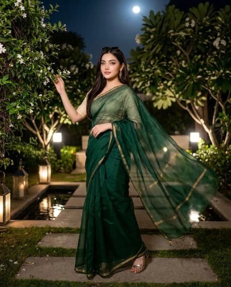 Editorial Portrait Nature Elegant Moonlit — Stable Diffusion