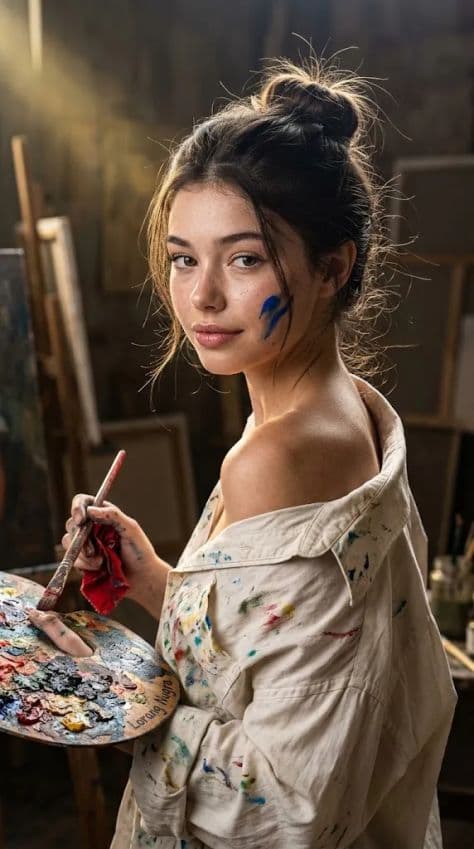 Photorealistic Portrait Studio Mysterious Dramatic — Stable Diffusion