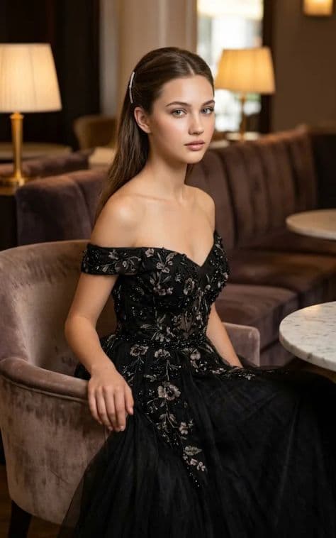 Editorial Portrait Interior Elegant Studio Light