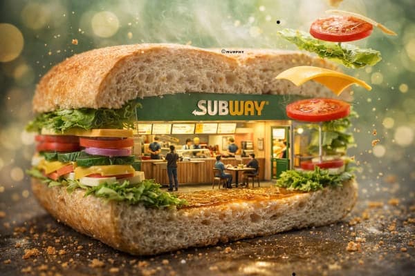 Ultra-realistic 3D miniature diorama showing a brand environment inside a giant iconic object with cinematic cross-section lighting and detailed interior storytelling.