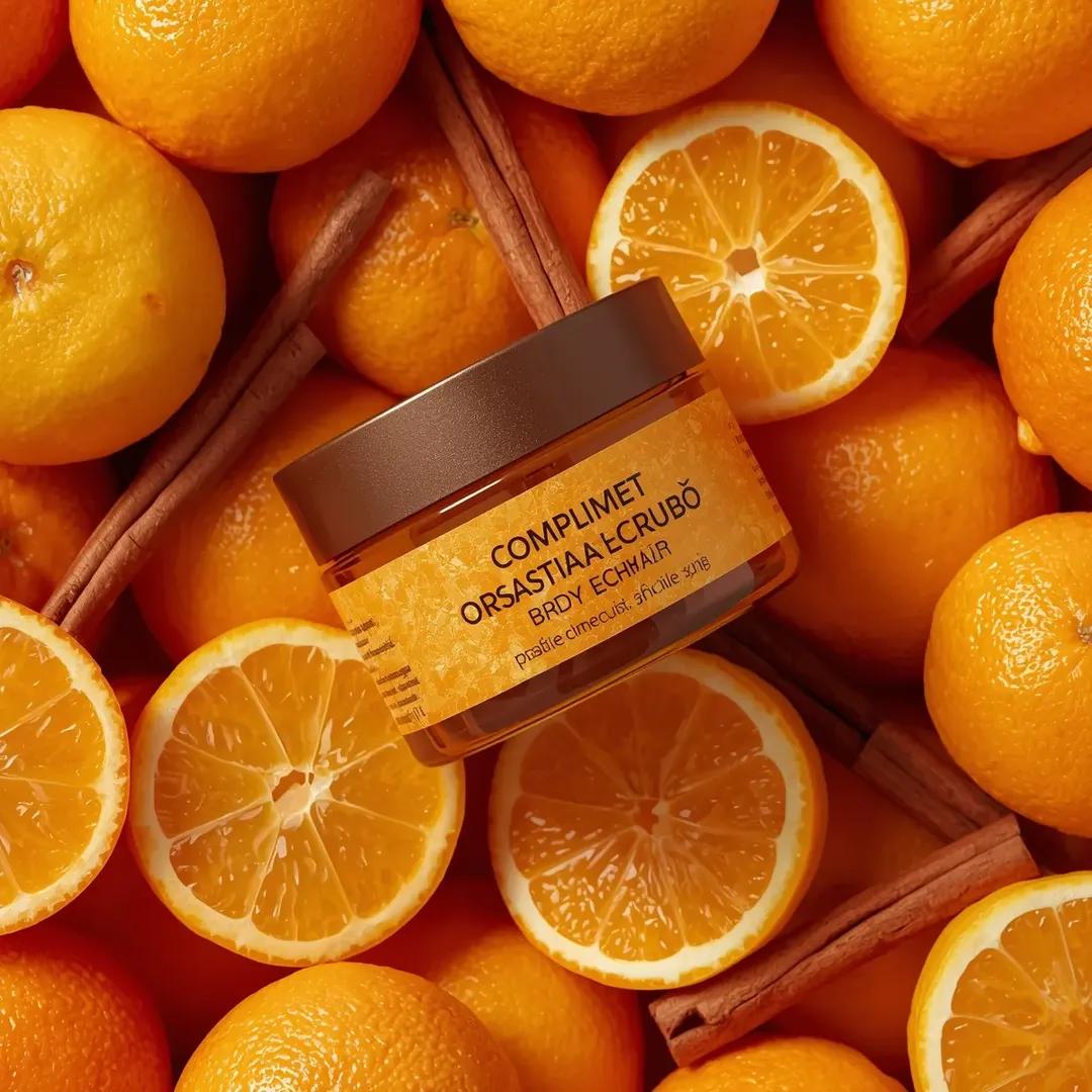 Top-Down Citrus Spice Jar Luxury Product Animation