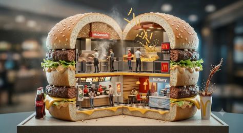 Ultra-Realistic 3D Brand Diorama Inside Iconic Object