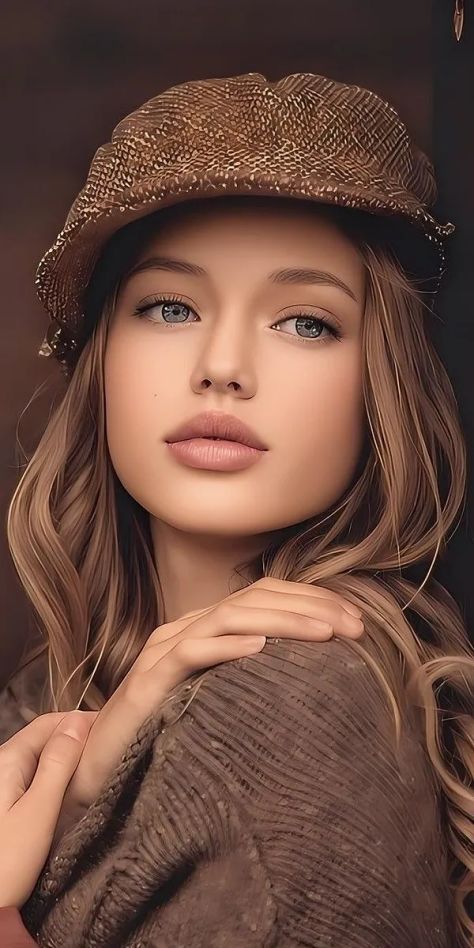 Photorealistic Portrait Studio Peaceful Light Bokeh