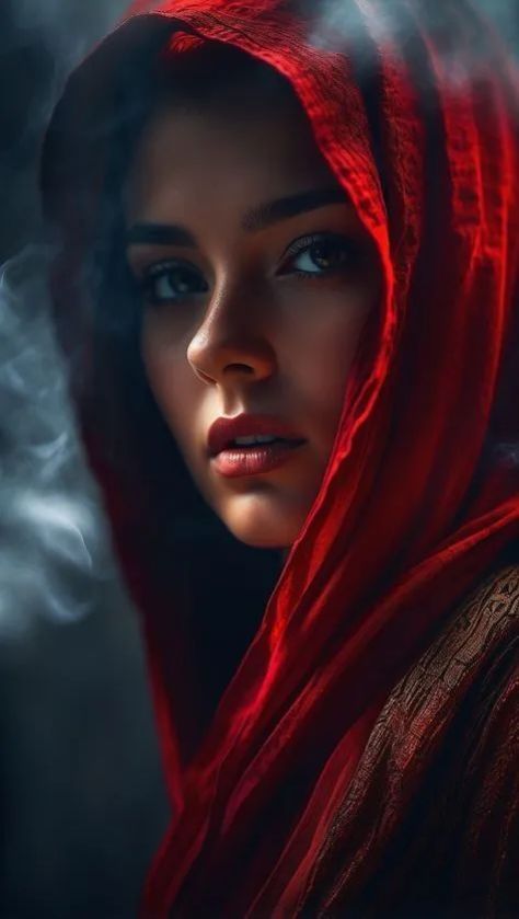 Cinematic Portrait Studio Light Dramatic Bokeh