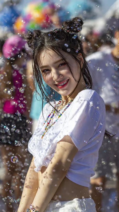 Vibrant Portrait Nature Energetic Natural Bokeh