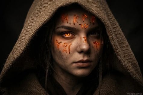 Photorealistic Portrait Studio Dark Light Bokeh