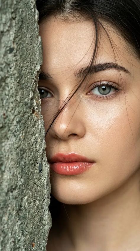 Editorial Portrait Rim Light Elegant Bokeh
