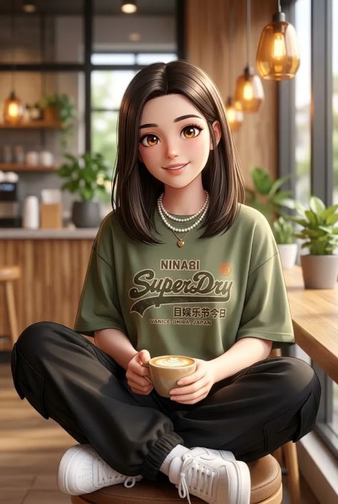 Anime Portrait Natural Peaceful Bokeh