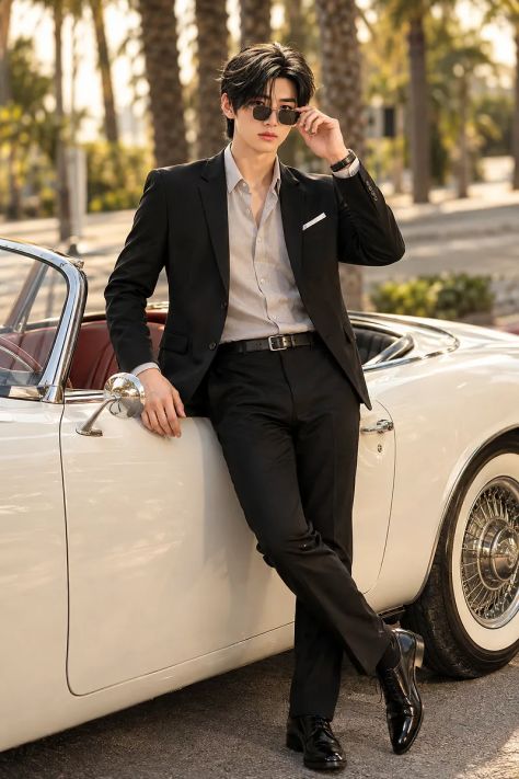 Cinematic Portrait Urban Elegant Golden Hour