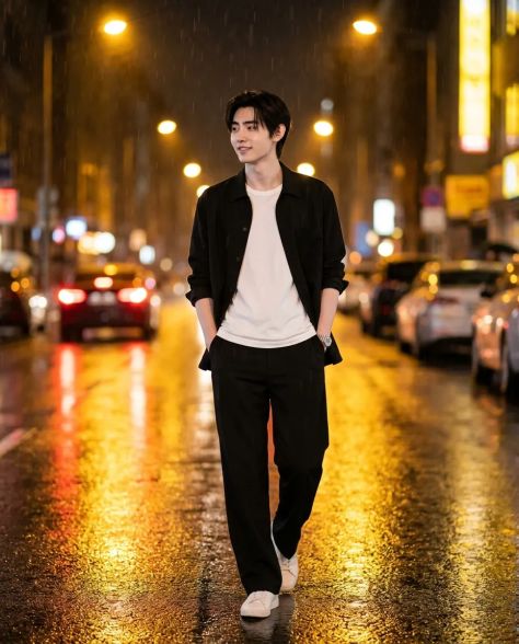 Cinematic Portrait Urban Peaceful Bokeh
