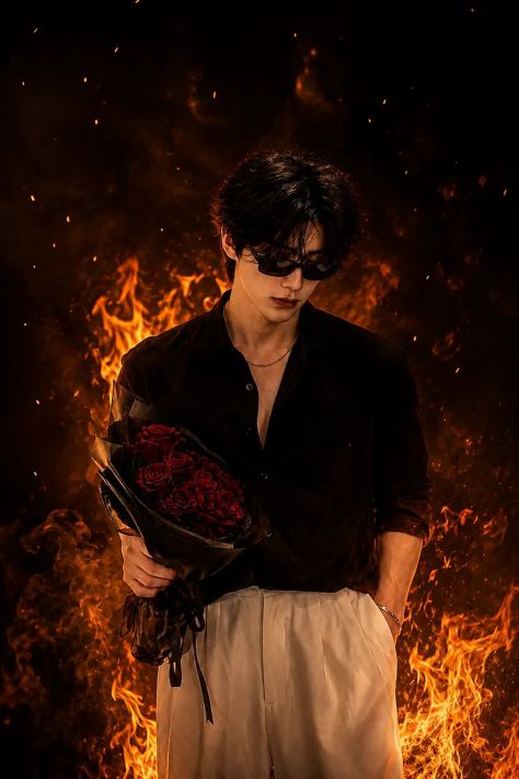 Cinematic Portrait Candlelit Dramatic
