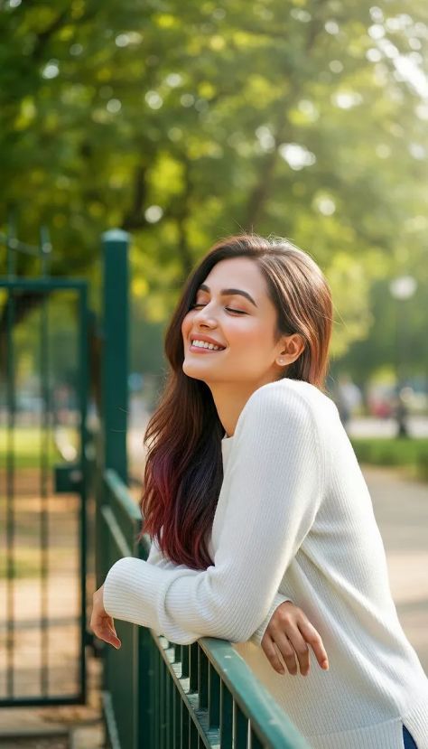 Photorealistic Portrait Nature Elegant Natural Bokeh