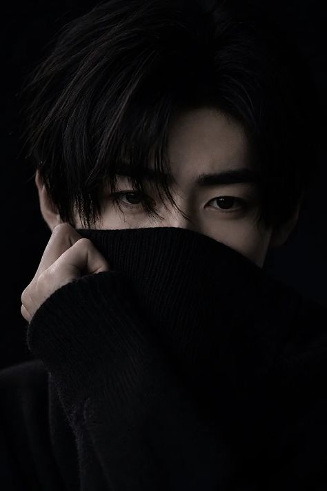 Dark Moody Portrait Close Up Melancholic