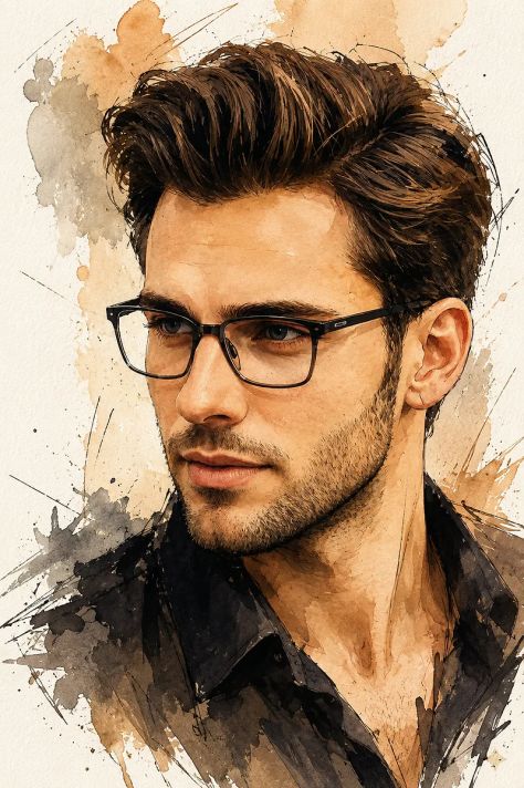 Watercolor Portrait Elegant