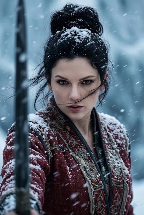 Cinematic Portrait Winter Mysterious Rim Light