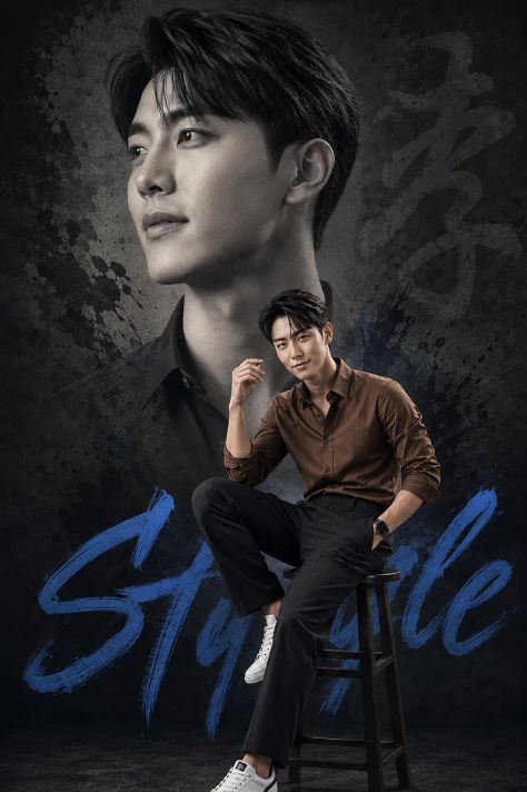 Photorealistic Portrait Studio Energetic Light