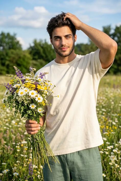 Cinematic Portrait Natural Peaceful Bokeh