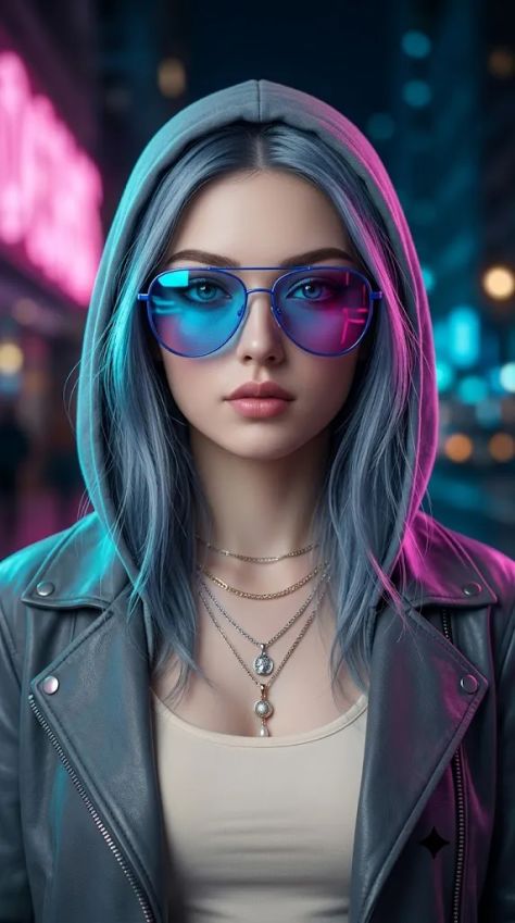 Photorealistic Portrait Urban Elegant Rim Light
