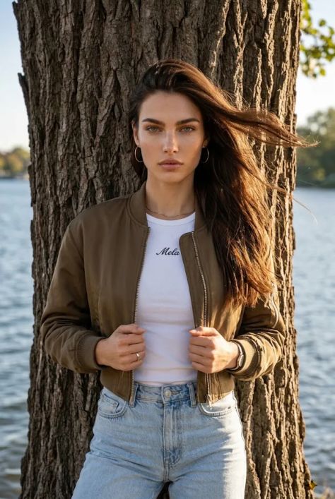 Photorealistic Portrait Nature Rim Light Bokeh