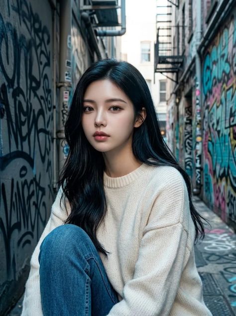 Editorial Portrait Urban Peaceful Natural Bokeh