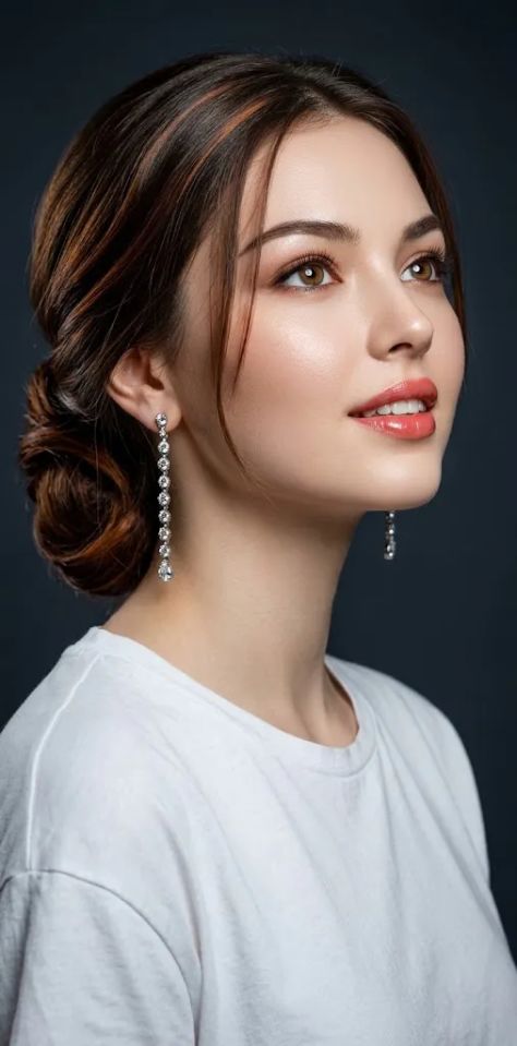 Photorealistic Portrait Studio Peaceful Bokeh