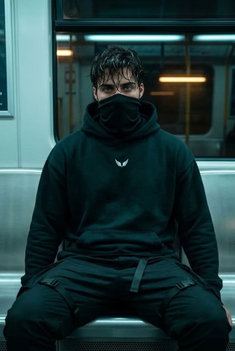 Cinematic Portrait Neon Mysterious