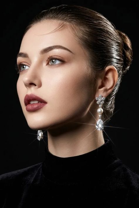 Photorealistic Portrait Studio Dark Light