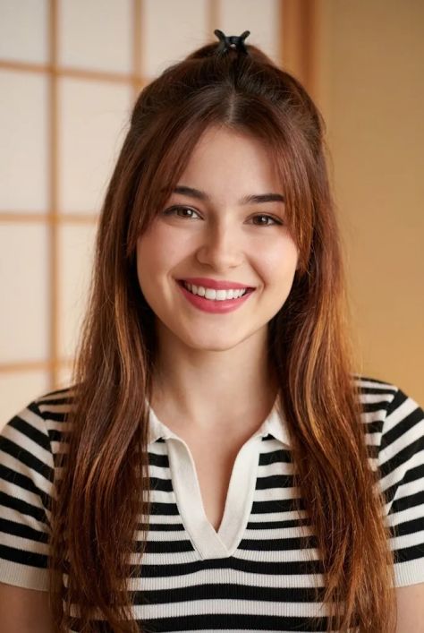 Photorealistic Portrait Interior Playful