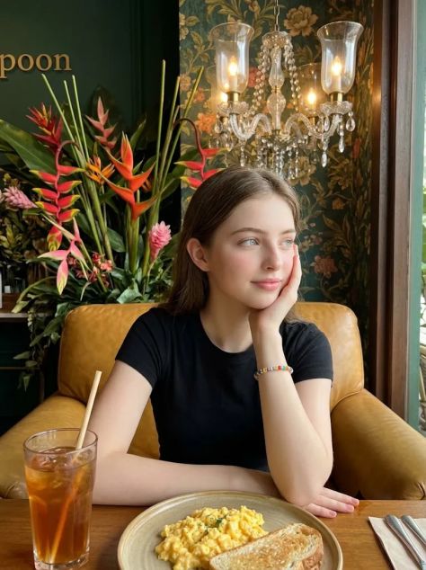 Photorealistic Portrait Interior Elegant Natural
