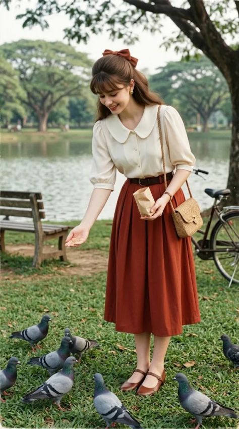 Vintage Portrait Nature Peaceful Golden Hour