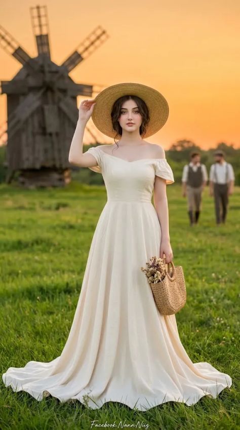 Vintage Fashion Nature Elegant Golden Hour