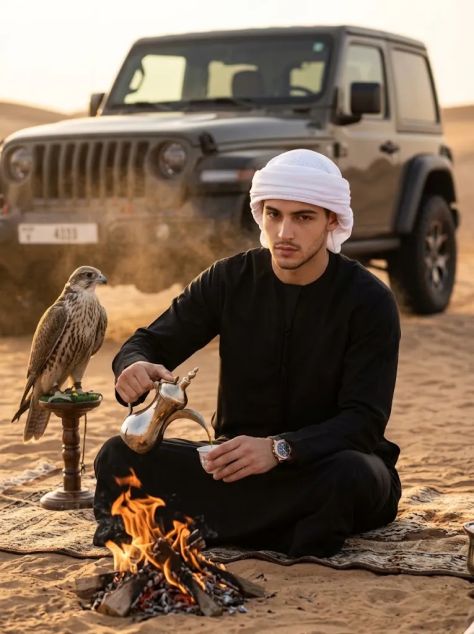 Cinematic Portrait Desert Elegant
