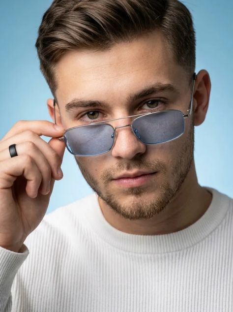 3D Render Portrait Studio Elegant Light