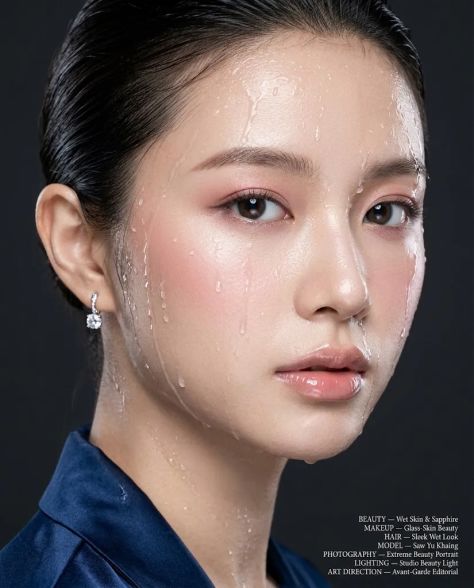 Editorial Portrait Interior Elegant Studio Light — Stable Diffusion