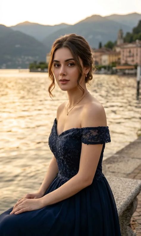 Photorealistic Portrait Golden Hour Elegant