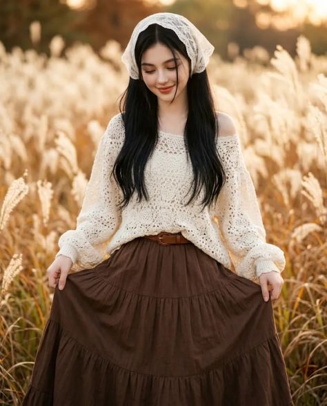 Vintage Portrait Natural Peaceful